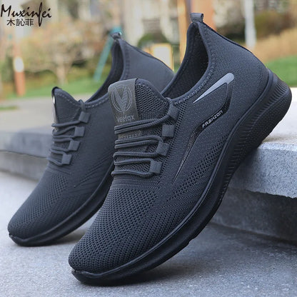 Men's Breathable Mesh Sports Sneakers – Soft Sole, Non-Slip, Lightweight Casual Summer Shoes