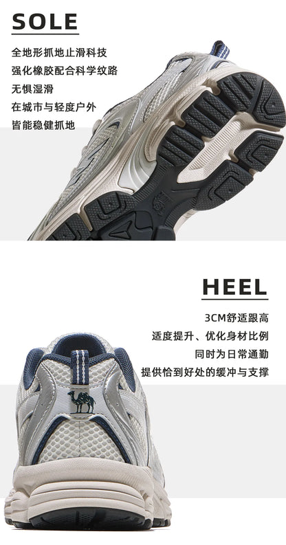 Golden Camel Men's All-Terrain Running Shoes – Cushioned, Breathable, Jogging & Trekking Sneakers
