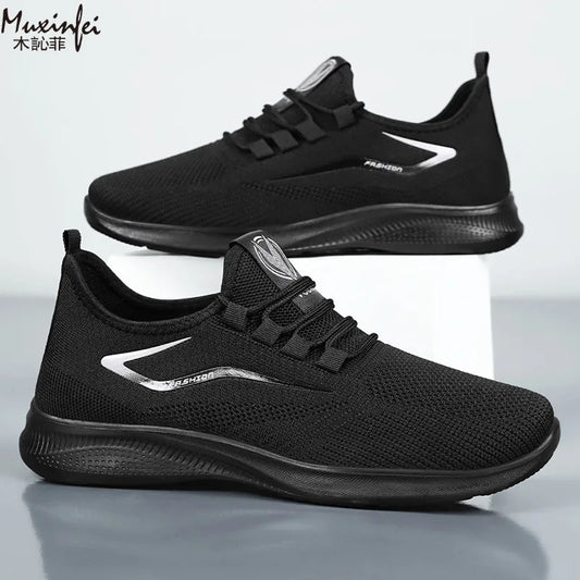 Sports Men's Shoes Breathable Casual Summer New Soft Soled Breathable Mesh Sneaker Non-slip Men's Summer Cheap Shoes Clearance