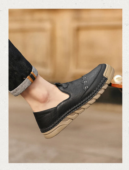 Italy Genuine Leather Luxury Loafers Moccasins – Breathable Slip-On Driving Shoes for Men