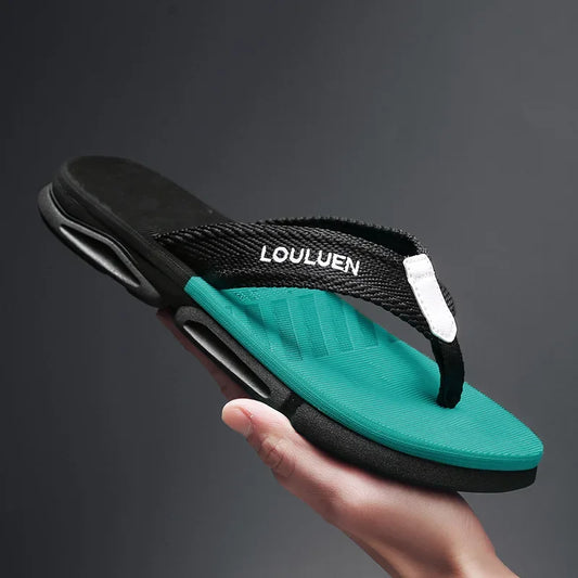 Men's Ankle Wrap Slip-Resistant Beach Slide Sandals – Hollow Out, Lightweight Summer Slippers