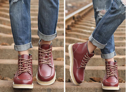 Men's Elevator Hidden Heel Boots – Height Increasing 6CM 8CM 10CM, Microfiber Leather, Warm Lining