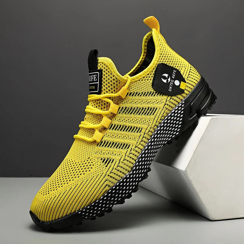 Men's Summer Tennis Lightweight Running Sneakers – Breathable Mesh, Anti-Odor, Massage Insole