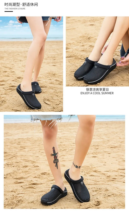 Men's EVA Clog Slippers – Lightweight Beach Garden Shoes, Slip-On Outdoor Sandals