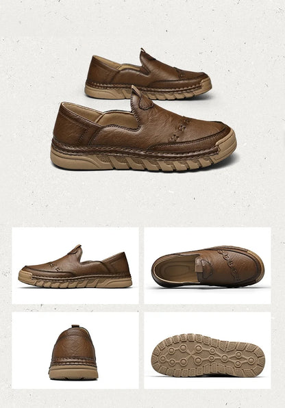 Italy Genuine Leather Luxury Loafers Moccasins – Breathable Slip-On Driving Shoes for Men