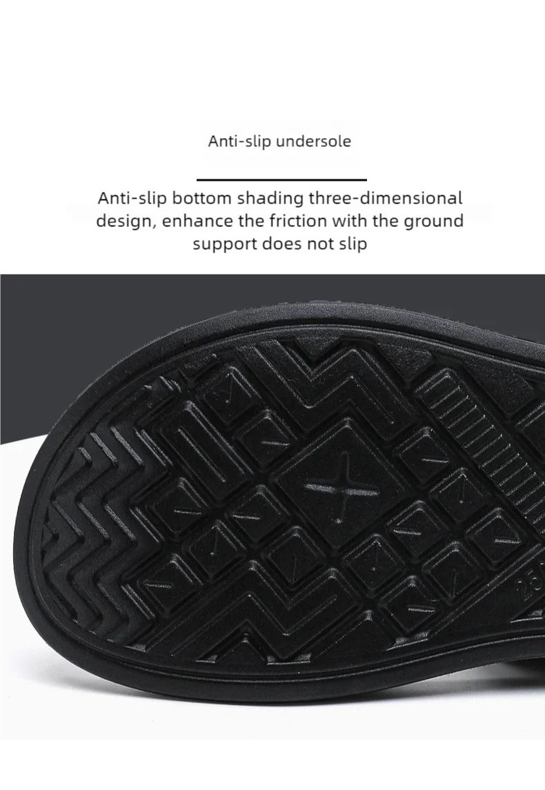 Men's Anti-Slip Waterproof Outdoor Flip Flops – Microfiber, Comfort Beach Sandals