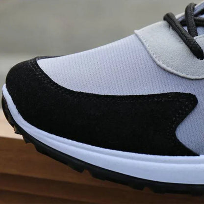 Men's Lace-Up Canvas Training Sneakers – Breathable, Non-Slip, Thick Bottom Casual Shoes