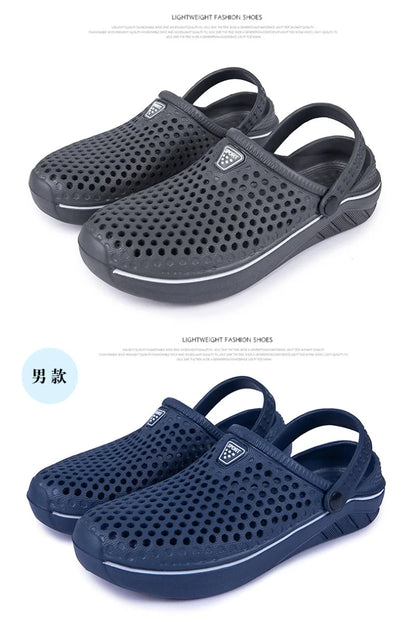 Men's EVA Clog Slippers – Lightweight Beach Garden Shoes, Slip-On Outdoor Sandals
