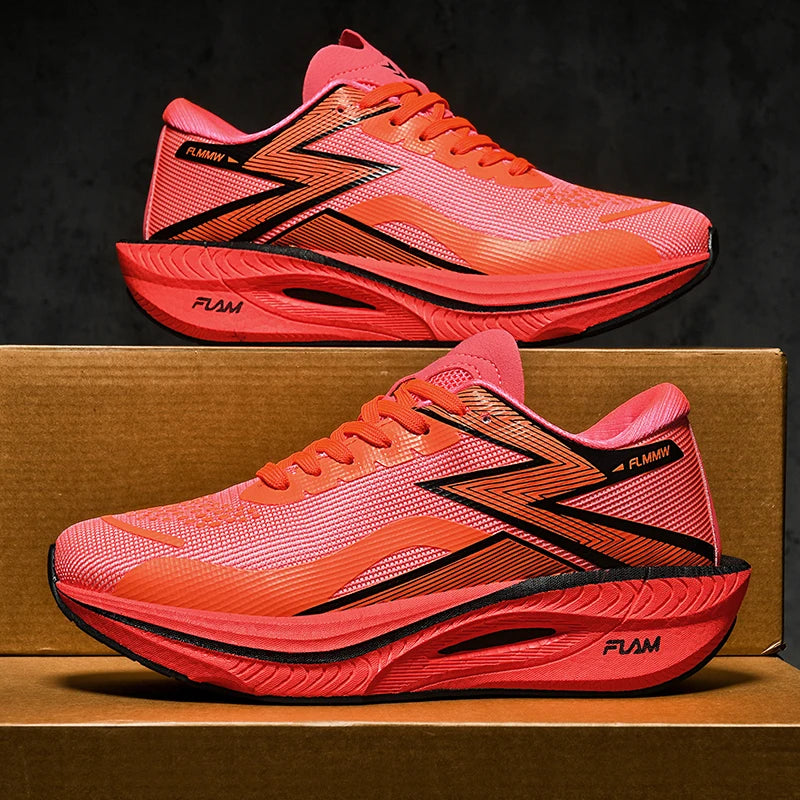 Carbon Board Marathon Running Sneakers – Breathable, Lightweight, Non-Slip Sports Shoes