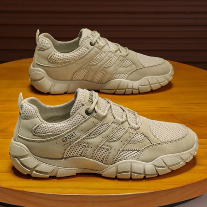 Men's Designer Luxury Running Sneakers – Breathable Mesh, Soft Sole, Non-Slip Outdoor Shoes