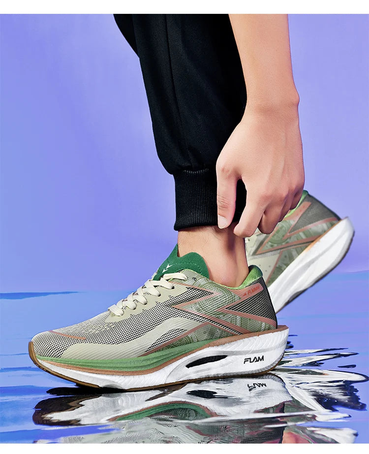 Carbon Board Marathon Running Sneakers – Breathable, Lightweight, Non-Slip Sports Shoes
