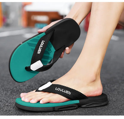 Men's Ankle Wrap Slip-Resistant Beach Slide Sandals – Hollow Out, Lightweight Summer Slippers