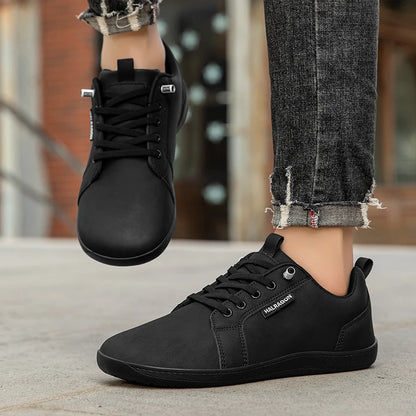 Unisex Wide Toe Barefoot Breathable Mesh Sneakers – Zero Drop Sole, Soft Flat Casual Shoes