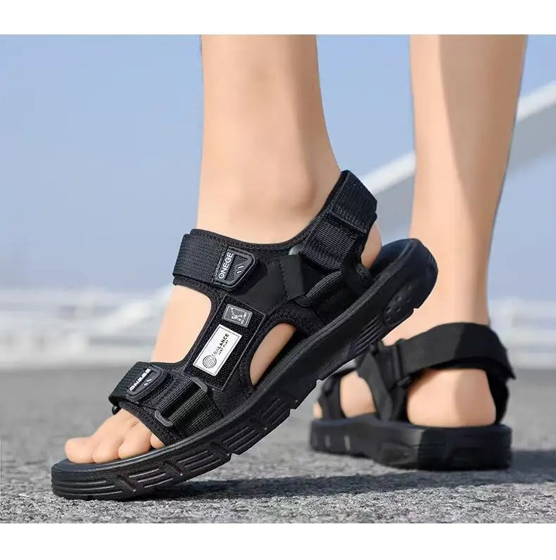 Men's Trendy Sports Beach Sandals – Wear-Resistant, Rivet Detail, Casual Summer Shoes