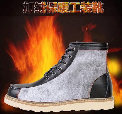 Men's Elevator Hidden Heel Boots – Height Increasing 6CM 8CM 10CM, Microfiber Leather, Warm Lining