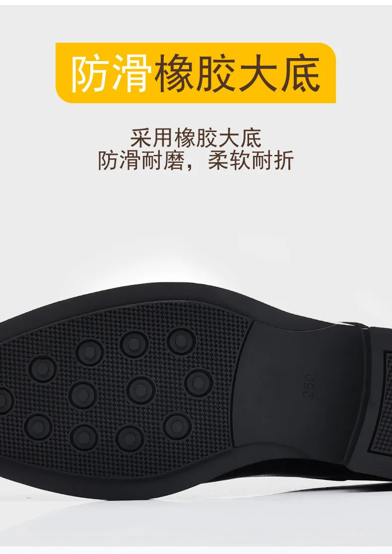 COW LEATHER Men Business Brocade Carving Leather Shoes Pointed Handmade Crocodile Pattern Fashion Business Dress Leather Shoes