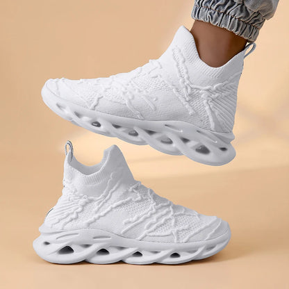 Platform Mesh Socks Blade Slip-On Sport Sneakers – Breathable, Super Lightweight, Unisex Running Shoes