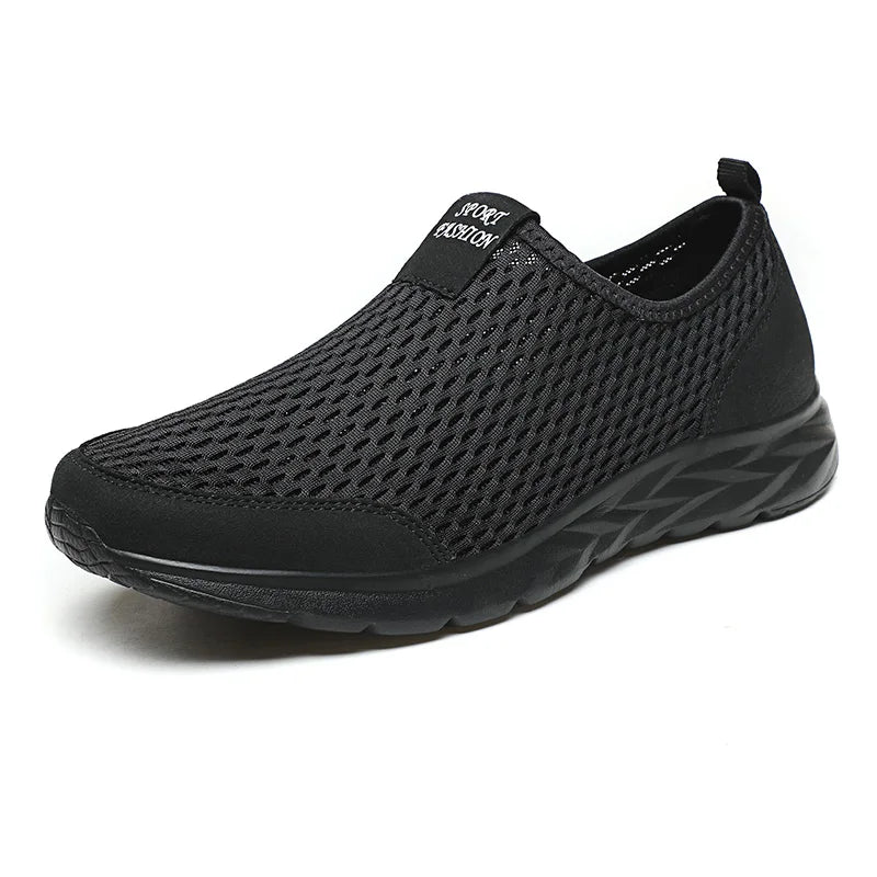 Men's Lightweight Breathable Mesh Sneakers – Casual, Anti-Odor, Summer Running Shoes