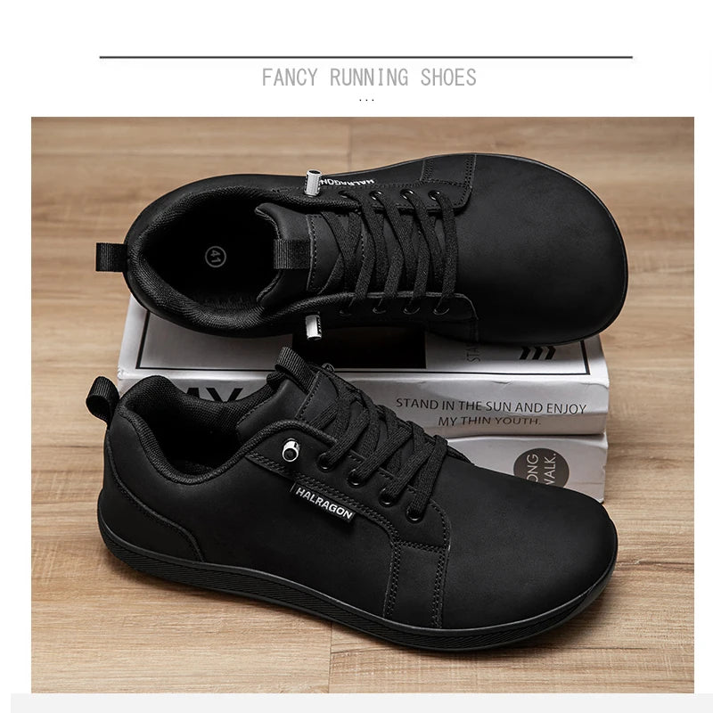 Unisex Wide Toe Barefoot Breathable Mesh Sneakers – Zero Drop Sole, Soft Flat Casual Shoes