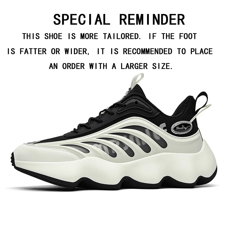 Men's Luxury Breathable Sneakers – Lace-Up, Anti-Odor, Casual Trainer Running Shoes