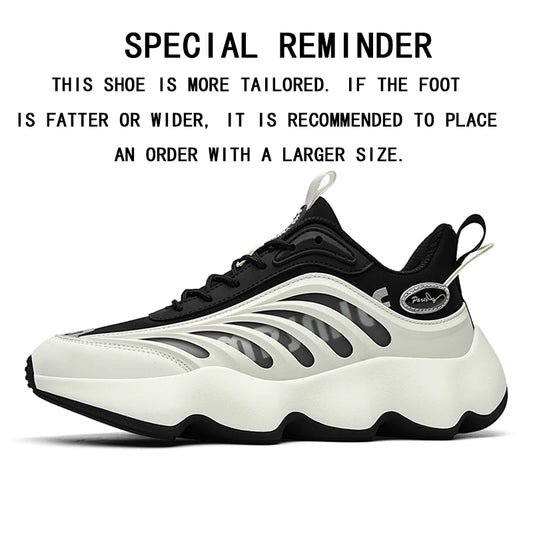 Men's Luxury Breathable Sneakers – Lace-Up, Anti-Odor, Casual Trainer Running Shoes