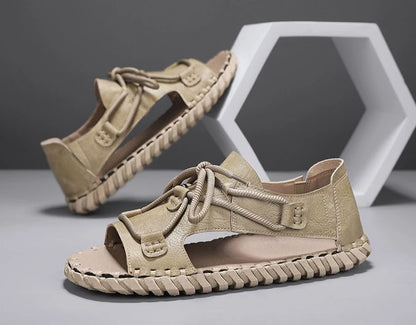 Men's Roman-Style Strappy Gladiator Sandals – Breathable, Open Toe, Casual Summer Footwear