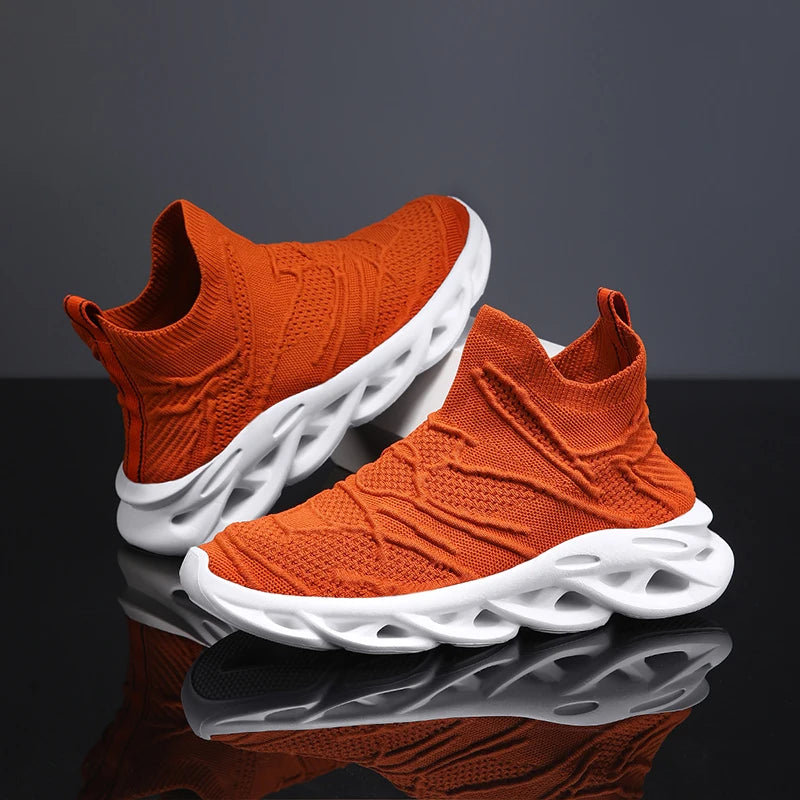 Platform Mesh Socks Blade Slip-On Sport Sneakers – Breathable, Super Lightweight, Unisex Running Shoes