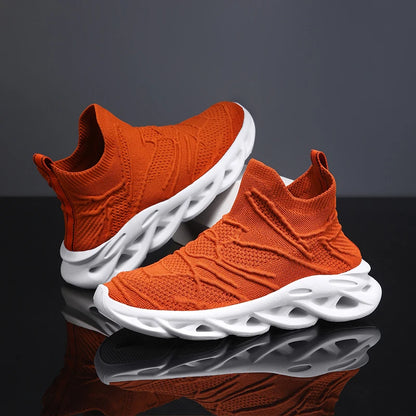 Platform Mesh Socks Blade Slip-On Sport Sneakers – Breathable, Super Lightweight, Unisex Running Shoes