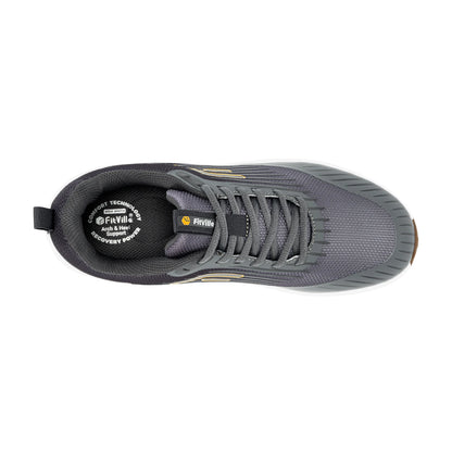 Fitville Trail Wide Running Shoes for Men – Breathable, Soft Cushioning, Foot Pain Relief