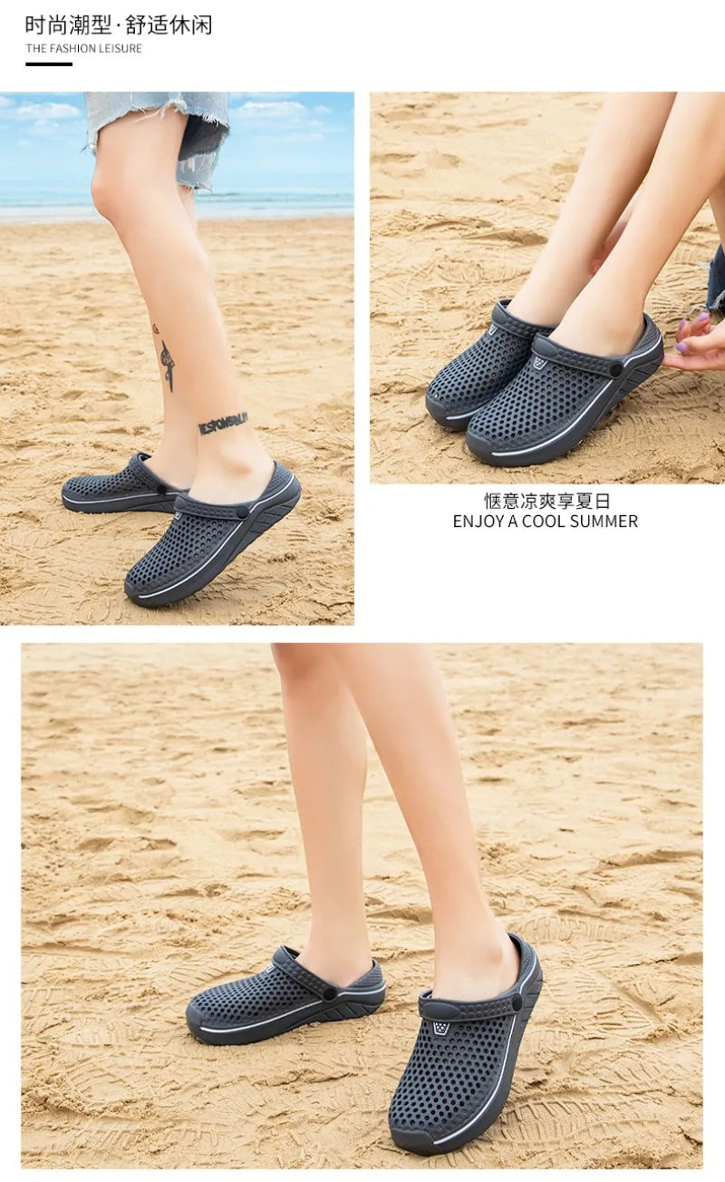 Men's EVA Clog Slippers – Lightweight Beach Garden Shoes, Slip-On Outdoor Sandals