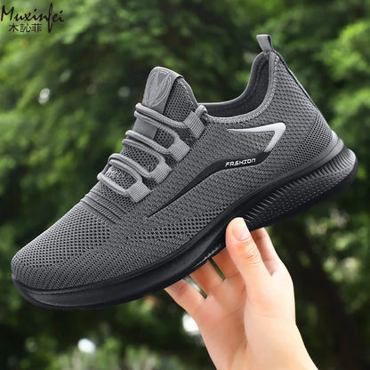 Sports Men's Shoes Breathable Casual Summer New Soft Soled Breathable Mesh Sneaker Non-slip Men's Summer Cheap Shoes Clearance