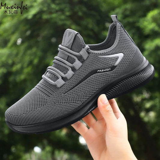 Sports Men's Shoes Breathable Casual Summer New Soft Soled Breathable Mesh Sneaker Non-slip Men's Summer Cheap Shoes Clearance