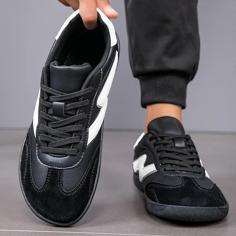 VENOCON Men's Wide Ball Extra Light Toe Box Nose Feet Minimalist Barefoot Leather Shoes Sneakers Footwear For Men Woman