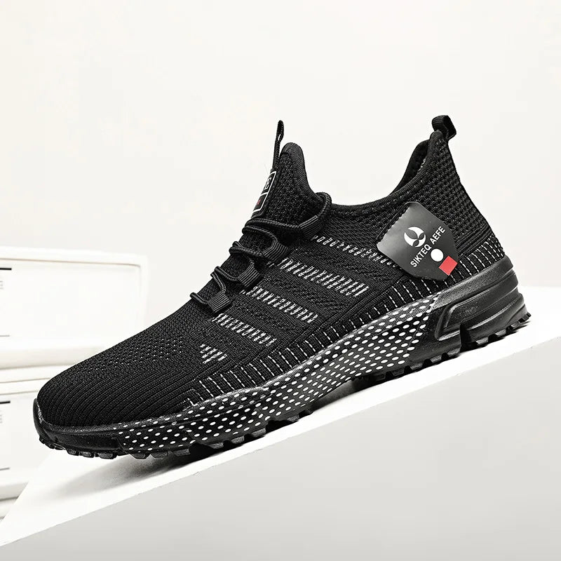 Men's Summer Tennis Lightweight Running Sneakers – Breathable Mesh, Anti-Odor, Massage Insole