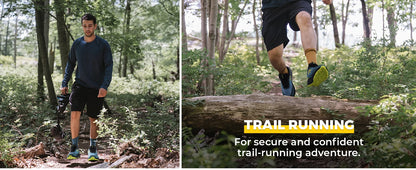 Fitville Trail Wide Running Shoes for Men – Breathable, Soft Cushioning, Foot Pain Relief
