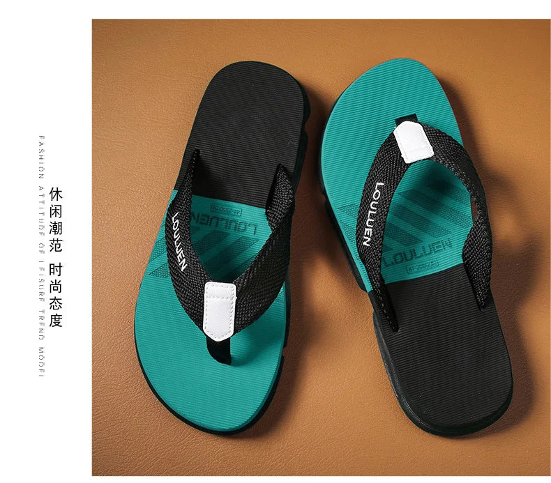 Men's Ankle Wrap Slip-Resistant Beach Slide Sandals – Hollow Out, Lightweight Summer Slippers