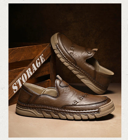 Italy Genuine Leather Luxury Loafers Moccasins – Breathable Slip-On Driving Shoes for Men