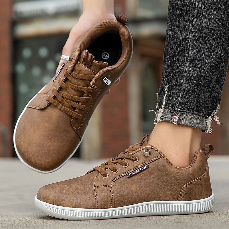 Unisex Wide Toe Barefoot Breathable Mesh Sneakers – Zero Drop Sole, Soft Flat Casual Shoes