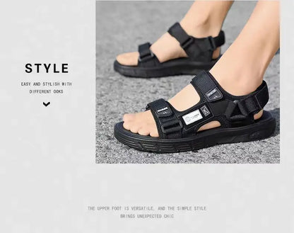 Men's Trendy Sports Beach Sandals – Wear-Resistant, Rivet Detail, Casual Summer Shoes