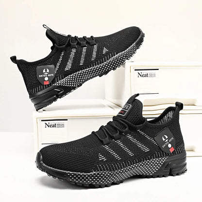 Men's Summer Tennis Lightweight Running Sneakers – Breathable Mesh, Anti-Odor, Massage Insole