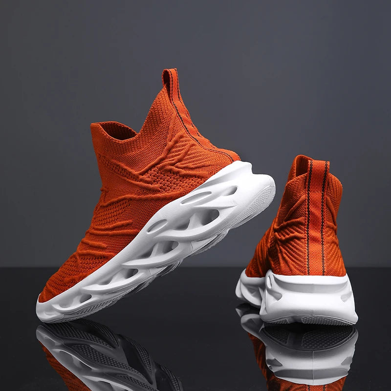Platform Mesh Socks Blade Slip-On Sport Sneakers – Breathable, Super Lightweight, Unisex Running Shoes