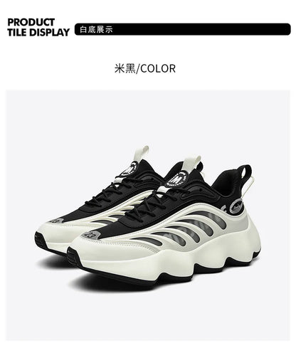 Men's Luxury Breathable Sneakers – Lace-Up, Anti-Odor, Casual Trainer Running Shoes