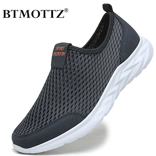 Men's Lightweight Breathable Mesh Sneakers – Casual, Anti-Odor, Summer Running Shoes