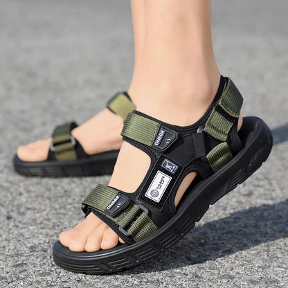 Men's Trendy Sports Beach Sandals – Wear-Resistant, Rivet Detail, Casual Summer Shoes