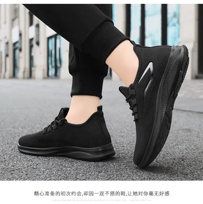 Men's Breathable Mesh Sports Sneakers – Soft Sole, Non-Slip, Lightweight Casual Summer Shoes