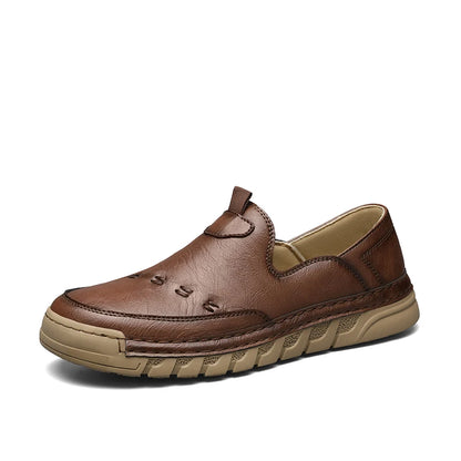 Italy Genuine Leather Luxury Loafers Moccasins – Breathable Slip-On Driving Shoes for Men