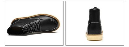 Men's Elevator Hidden Heel Boots – Height Increasing 6CM 8CM 10CM, Microfiber Leather, Warm Lining