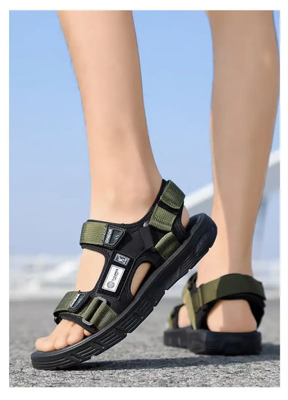 Men's Trendy Sports Beach Sandals – Wear-Resistant, Rivet Detail, Casual Summer Shoes
