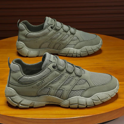 Men's Designer Luxury Running Sneakers – Breathable Mesh, Soft Sole, Non-Slip Outdoor Shoes