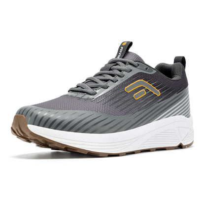 Fitville Trail Wide Running Shoes for Men – Breathable, Soft Cushioning, Foot Pain Relief
